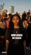 Uninfluenced Influencer Tee | Black Statement Shirt