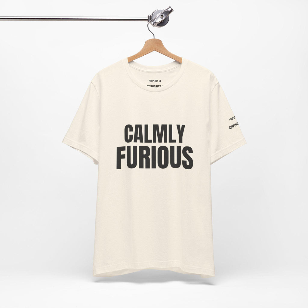CALMLY FURIOUS Unisex Heavy Cotton Tee