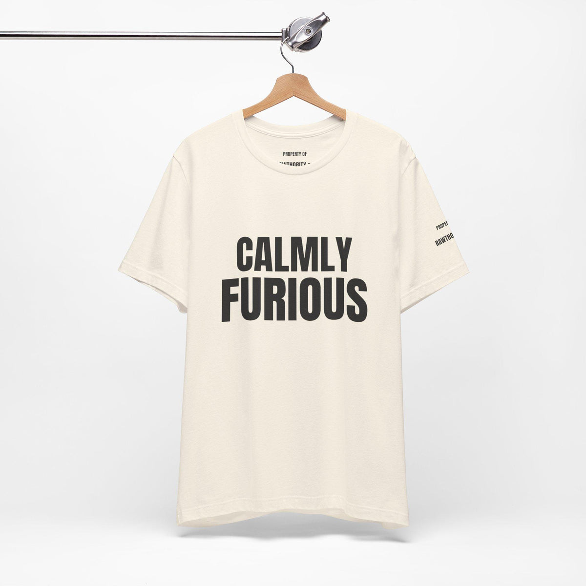 CALMLY FURIOUS Unisex Heavy Cotton Tee