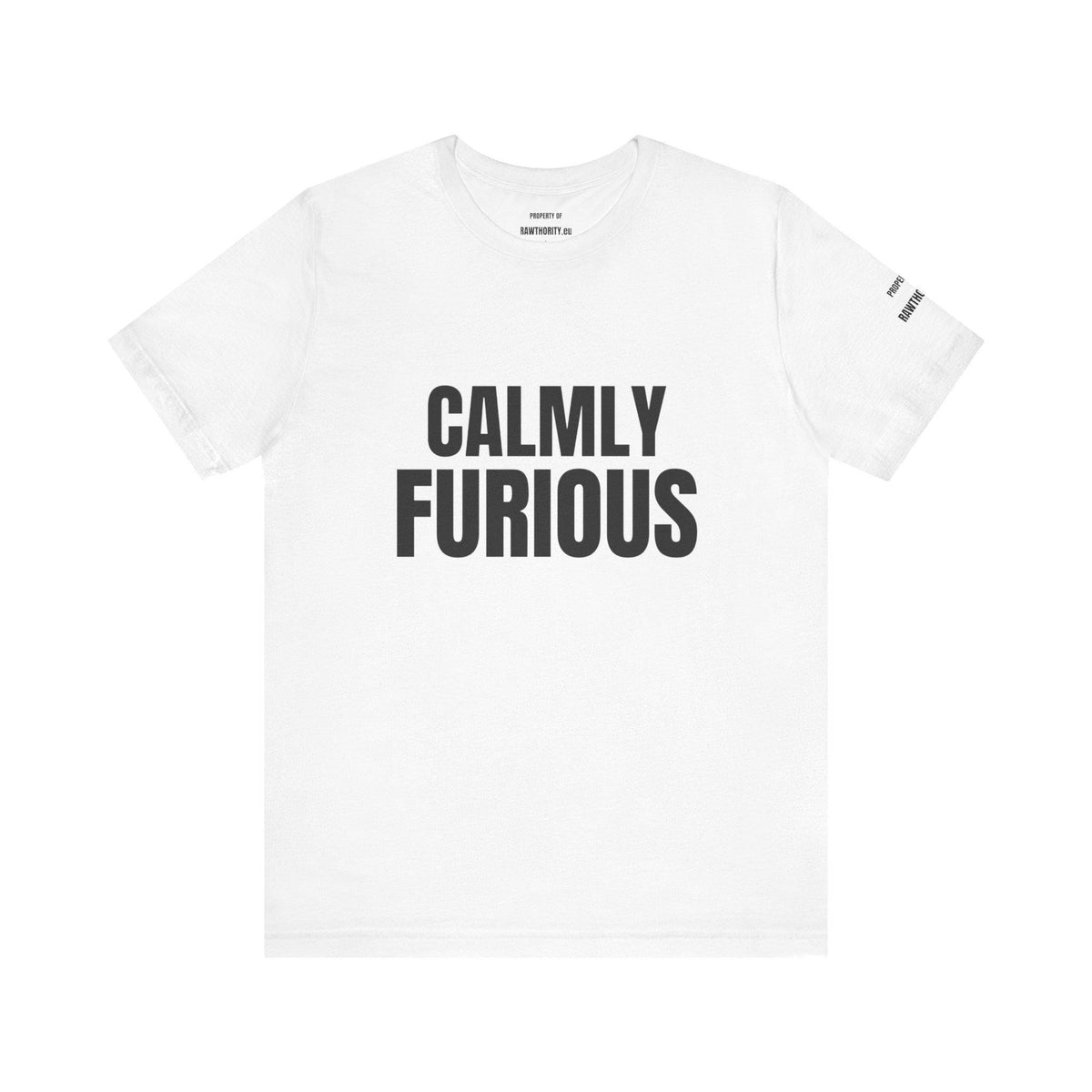 CALMLY FURIOUS Unisex Heavy Cotton Tee