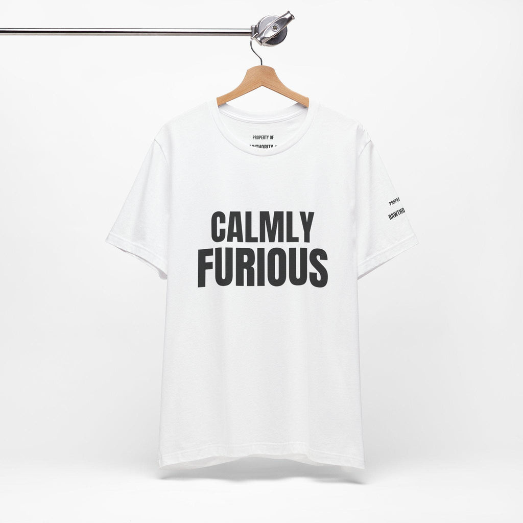 CALMLY FURIOUS Unisex Heavy Cotton Tee