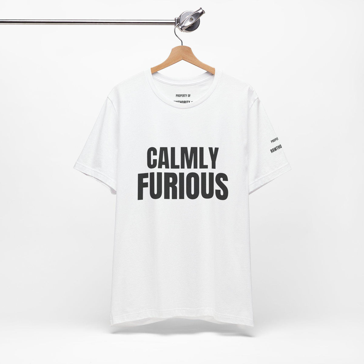 CALMLY FURIOUS Unisex Heavy Cotton Tee